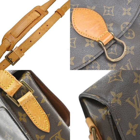 LOUIS VUITTON Saint Cloud GM Shoulder Bag Monogram Leather Brown M51242 30EF901 - Picture 14 of 15